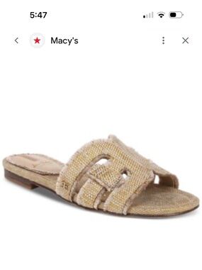 Size 6 -Sam Edelman Bay Fray Slide Sandal. Original  $120 - selling for $25